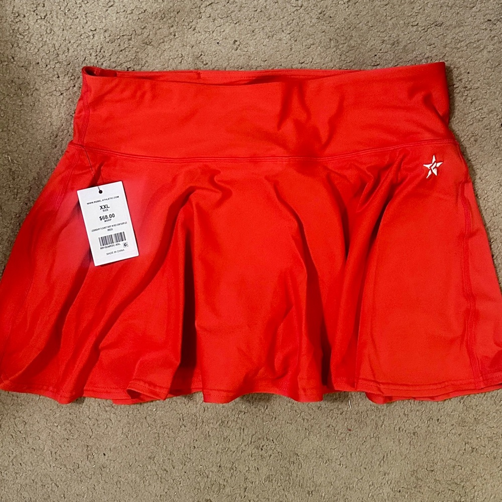Red Athletic Skirt
